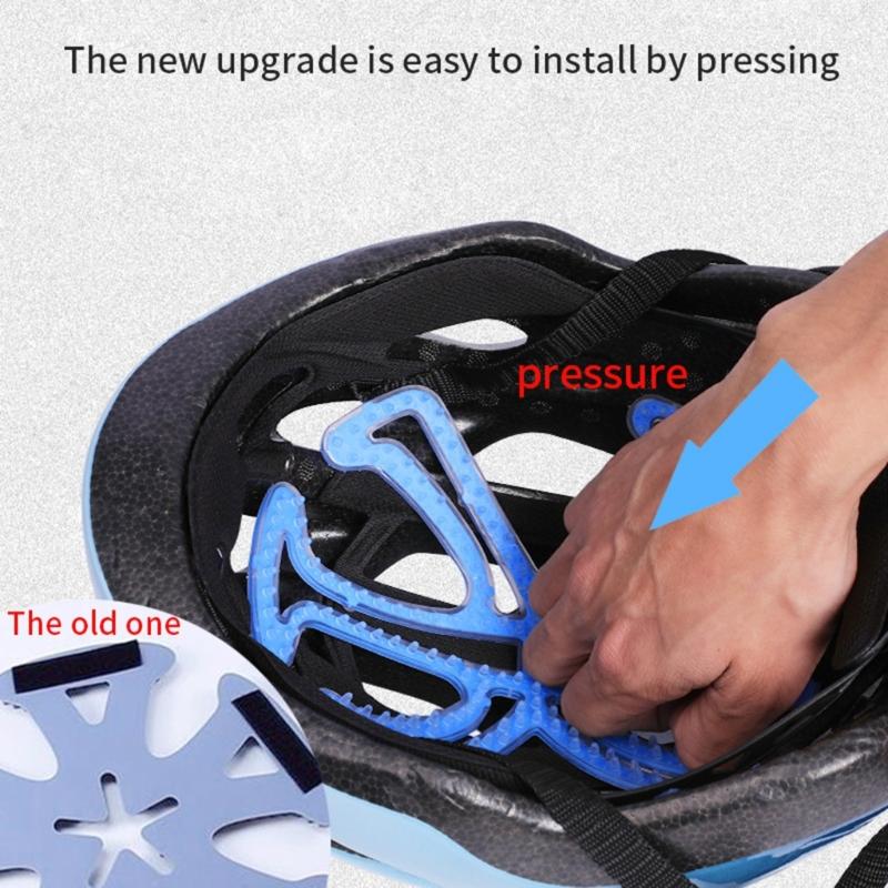 Bike Helmet Inserts Pads Universal Silicone Bicycle Helmet Liner Pads for Cycling Helmet Hairstyle Protector Replacement