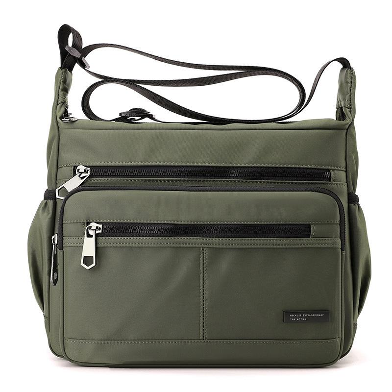 

ashion and leisure new large-capacity xford cloth bag men s and women s same shoulder messenger bag outdoor travel bag 0 # армія зелений колір