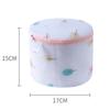 Printed Bra Laundry Bag Thicken Fabric Bra Cylinder Storage Bag Fixed Bra Protection Washing Bag