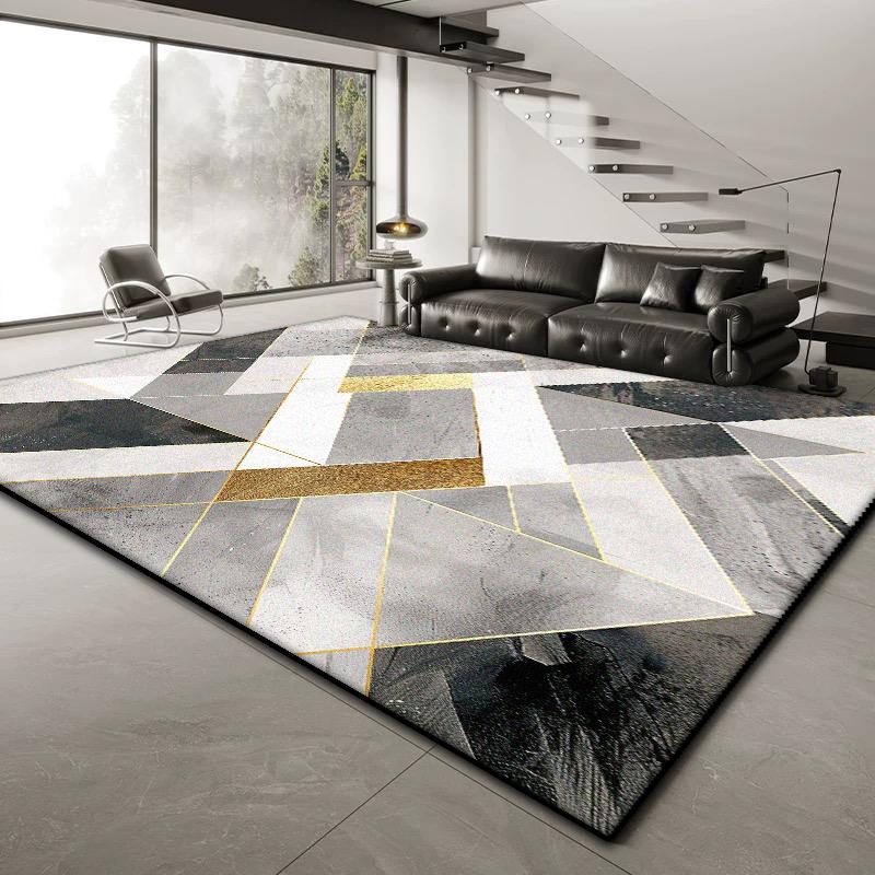 Tappeti Geometrici Nordici Grandi per Decorazione Soggiorno Casa Divano Tavolini da Caffè Tappeto 200x300 Camera da Letto Comodino Morbido Tappetino Antiscivolo