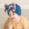 New Baby Bow Fetal Cap, Baby Rimless Printed Knotted Boneless Hat, Princess Girl Hat
