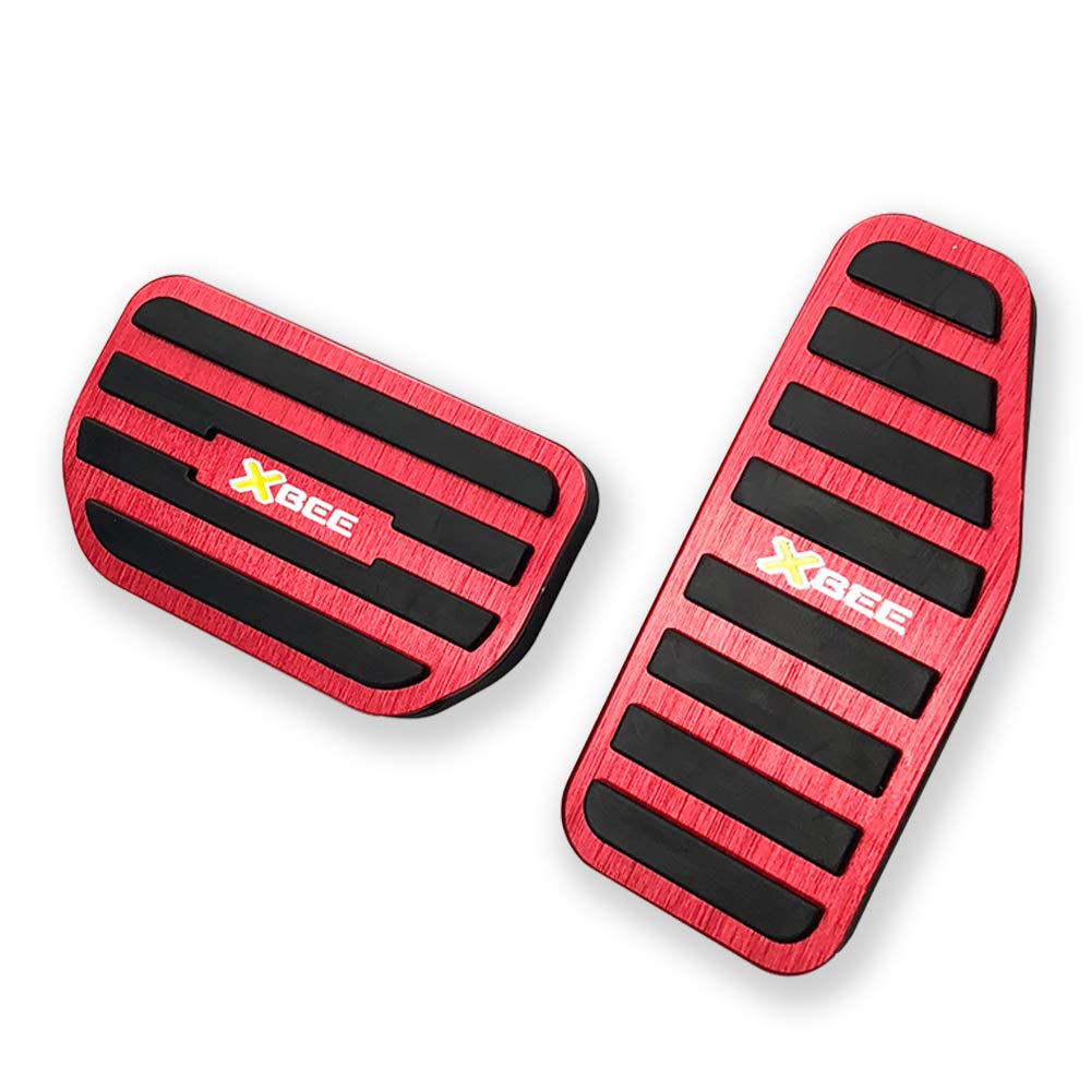 

LEXLEYS Suzuki New Crosby MN71S Aluminum Pedal Axle Brake Cover No Tools Required Non-slip Rubber Custom Dress Up Parts (Red) красный