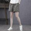 Shorts Women's Summer Cotton and Linen Shorts Women's Outer Wear Large Size Loose High Waist Casual Pants Wide-leg Pants Women's Summer