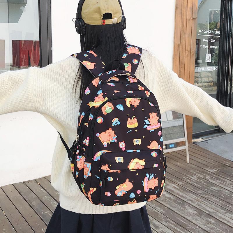 Secondary school bag cute backpack fashionable girl heart primary school backpack