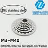 316L Stainless Steel Internal Serrated Anti-slip Washer (DIN6798J)