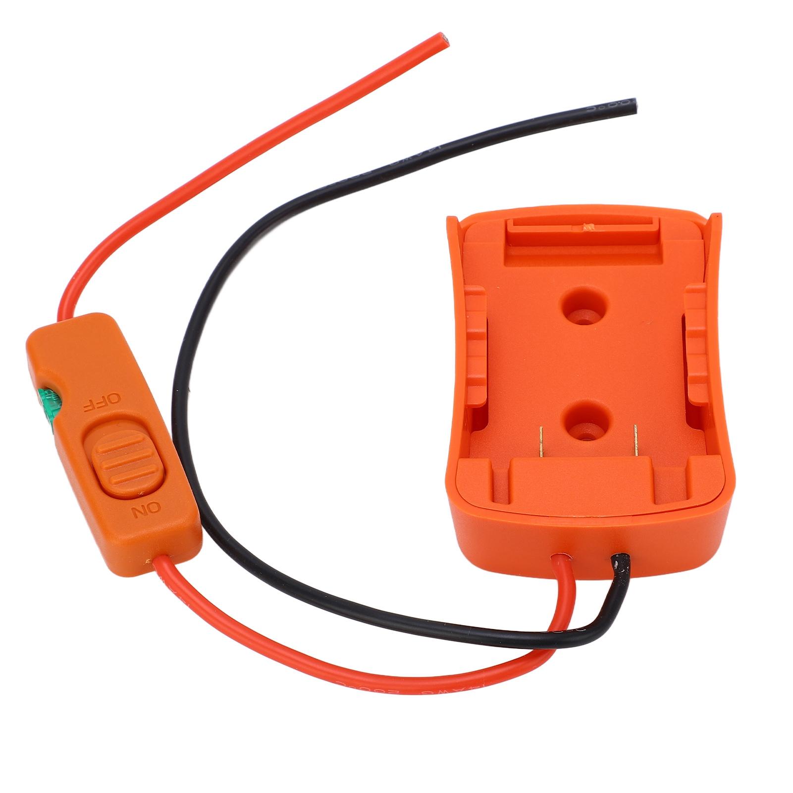 

Док-станция-адаптер для аккумулятора, преобразователь питания для аккумулятора с предохранителем 30 А, клемма-переключатель для Stanley 18 В 20 В