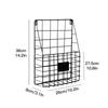 Iron Grid Book And Newspaper Rack Home Wall Decoration Wall Newspaper And Magazine Storage Bookshelf