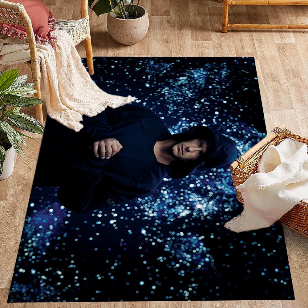 Man Black White Carpet Design for Dining Room Playrooms Decorate room Study room Anti-slip Rug Office home decor