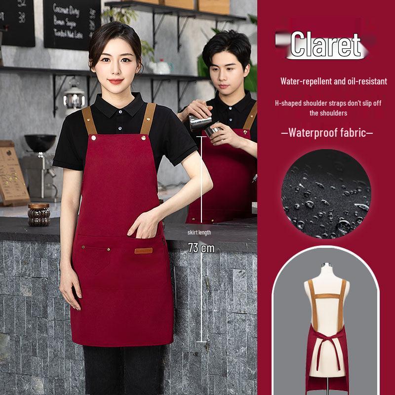 Waterproof Oil-Proof Logo Apron for Catering, Baking & Work