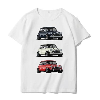 As Camisetas Gráficas de Moda Mini Cooper Trio Italiano Camiseta Popular de Carro Camisetas Hip Hop Camiseta Harajuku Verão Roupas Masculinas