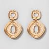 Earrings Trend New Boho Fashion Earrings For Women Cool Stuff Personality Square Leopard Print Geometry Vintage Jewelry