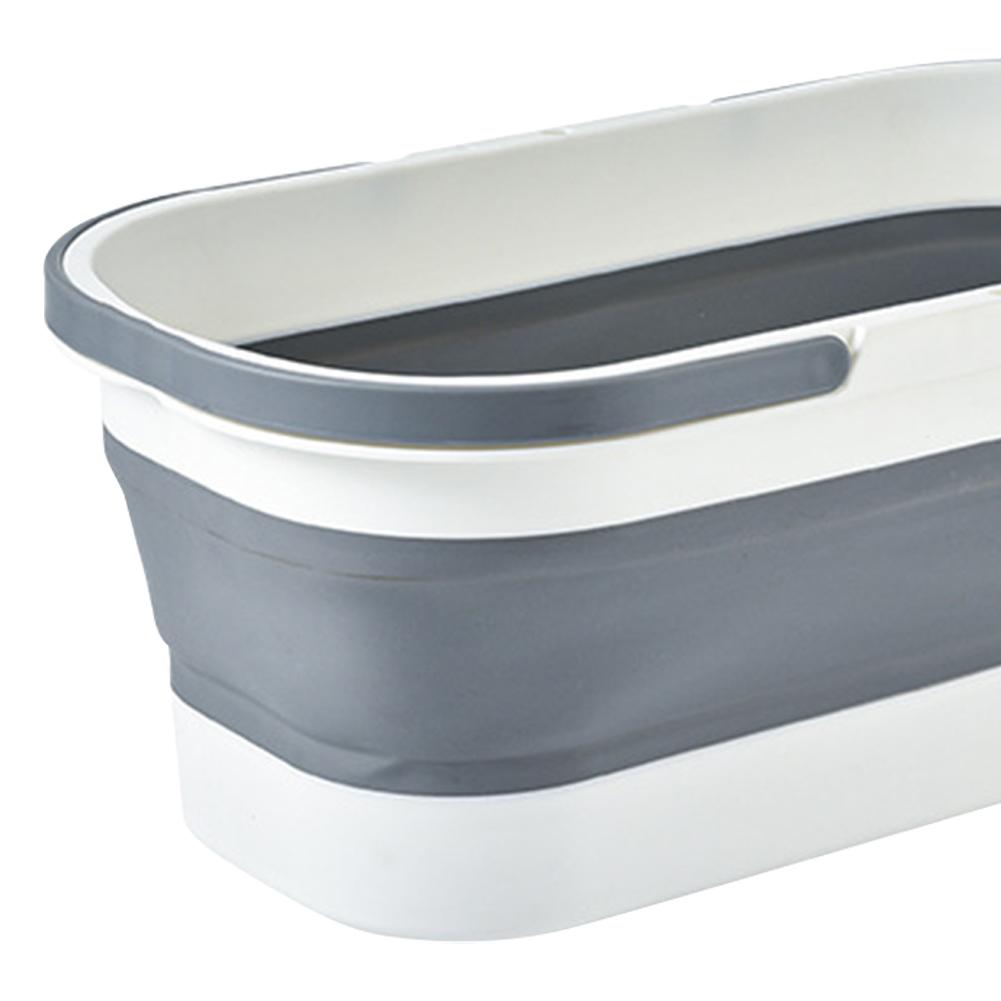 Car Wash Bucket with Wheel Collapsible Wash Bucket with Handle Space Saving for Camping Traveling Picnic