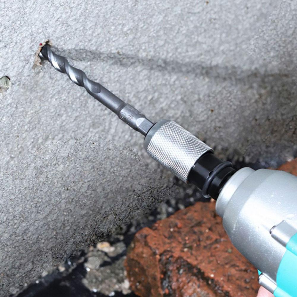 Rotary Hammer Adapter with 4 Impact Drill Bits Set Quick-Release Electric Hammer To Converter Kit for Electric Wrench Tools
