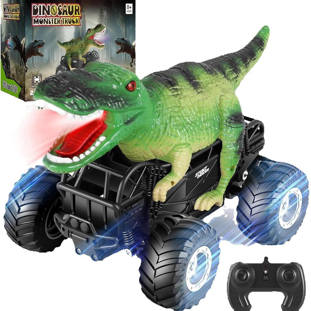 Simulation Dinosaur Remote Control Car Electric Luminous Climbing Off-Road Stunt Car Boy Children'S Toy