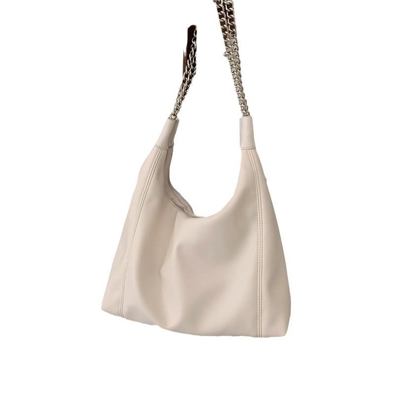 Gold Chain Tote Bag Large Capacity Bag Travel Bag Stylish Commuter Women's Bag Shoulder Bag