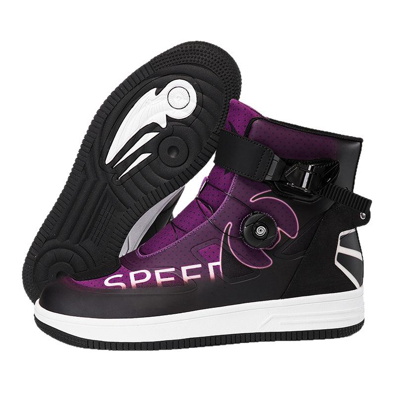 Source Large size locomotive shoes motorcycle shoes board shoes high top cycling boots motorcycle travel equipment