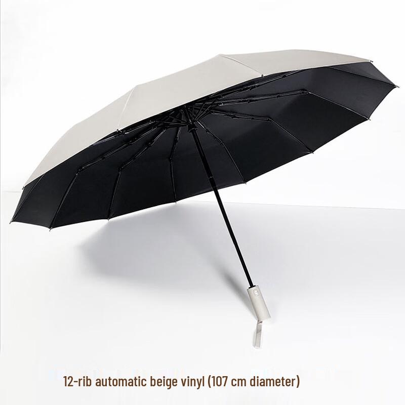 Caderno Automatic 12-Rib Folding Sun & Rain Umbrella 2-Pack