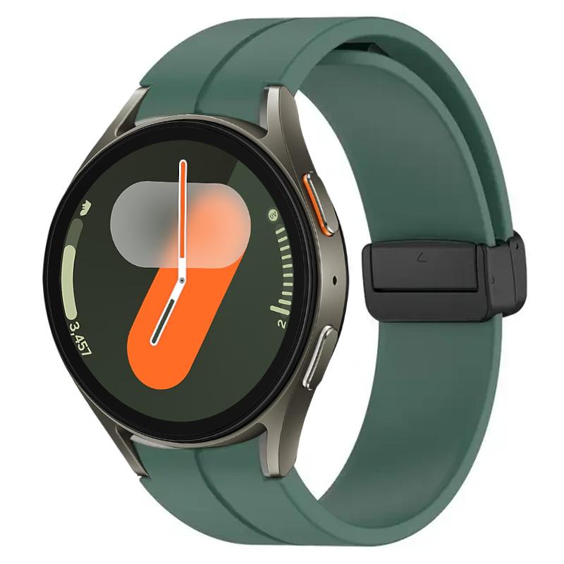 Silicone Band for Samsung Galaxy Watch 7 FE 40mm 44mm Strap Smartwatchh Magnetic Buckle Wrist Bracelet Galaxy Watch7 Watchband