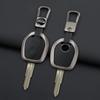 Zinc Alloy+Leather Auto Smart Auto Key Fob Cover Case Housing Remote Fit For Ssangyong Actyon Kyron Rexton Korando Key Ring Stylingaccessories