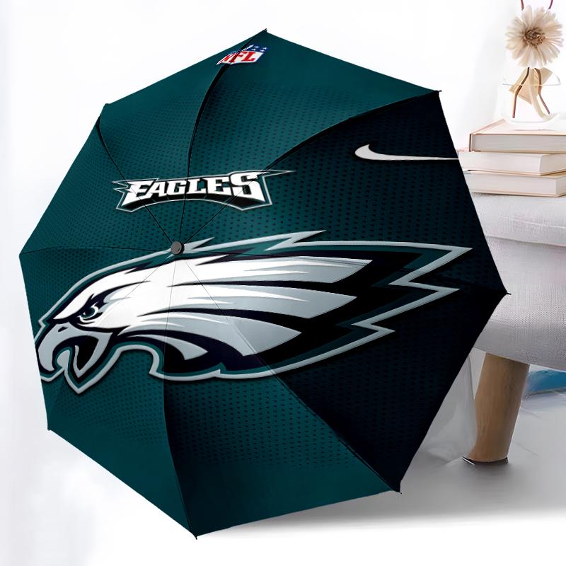 Printed Philadelphia Eagles LOGOPrinted Folding Umbrella,Outdoor,Leisure,And Travel Umbrella,Durable Umbrella Fabric,Birthday And Holiday Gift