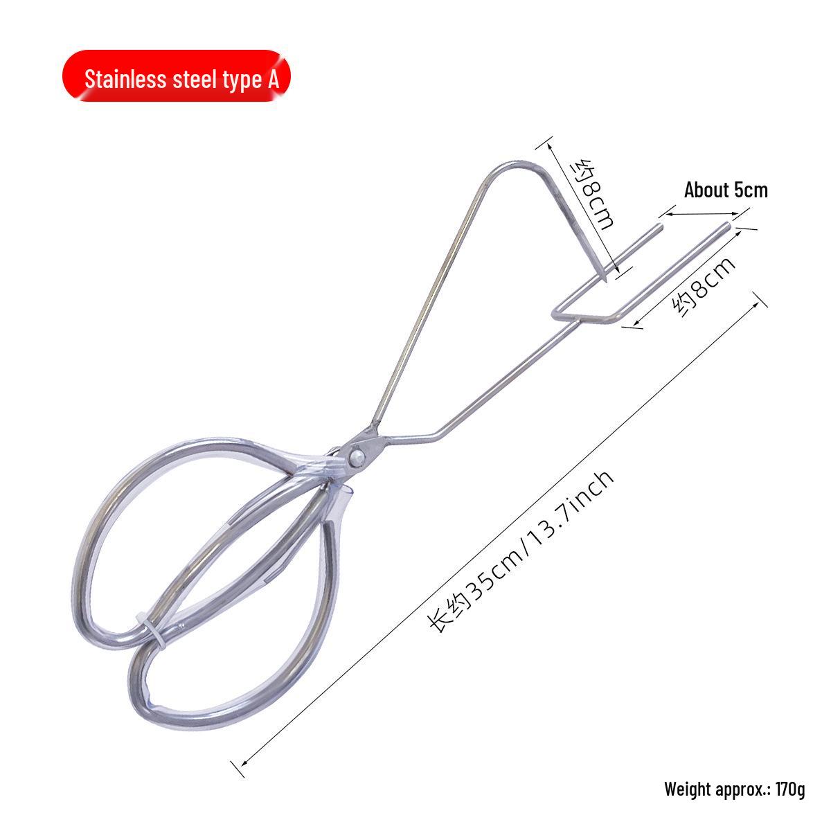 Stainless Steel Glaze Tongs for Pottery and Porcelain