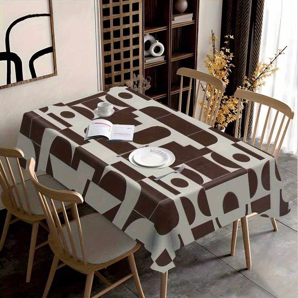 One modern abstract geometric pattern tablecloth, tablecloth for dining room and living room.zyc