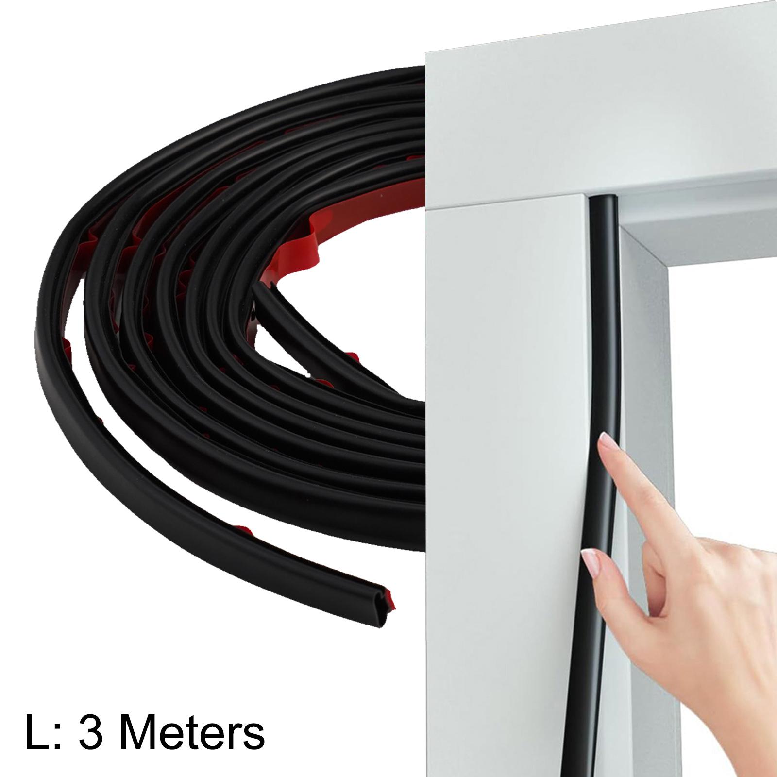 

D-Shape Sealing Strip Door Sealing Strip Energy Saving Cut To Size Dust Prevention Easy Installation Energy Efficiency