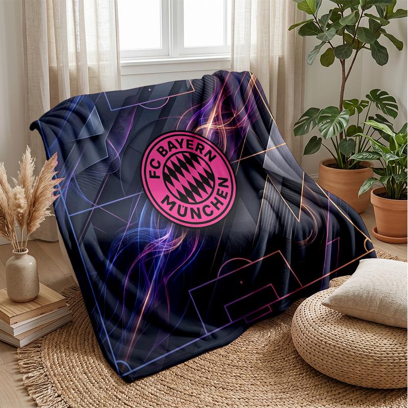 Bayern Munich Theme Blanket Soft Flannel Blanket Plush Throw Blanket Cozy Sofa Bed Blanket for Home Decor