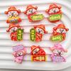 9PCS Magnetic Refrigerator Stickers New Year God of Fortune God of Fortune Cartoon Cute Cartoon Diy Resin God of Fortune Word