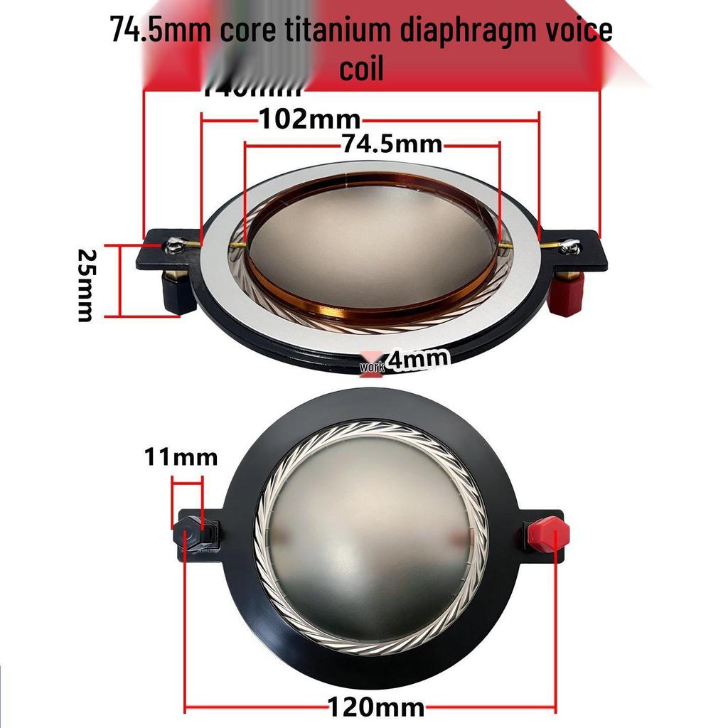 34 to 100 Core Titanium Voice Coil Diaphragm Tweeter Repair Parts