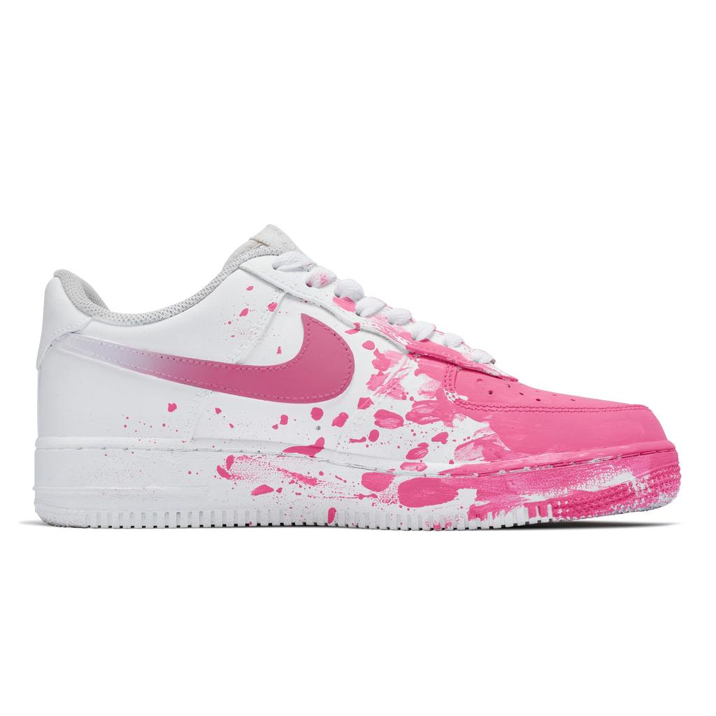 Nike Air Force 1 Skateboard Shoes Men's Low top Pink/White CW2288-111(Team80-S-BOX)