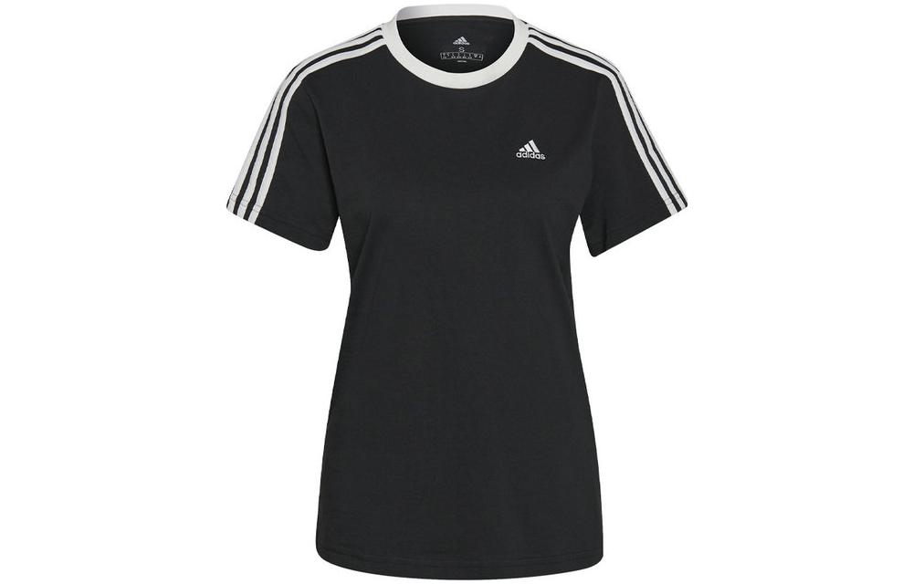 adidas Women s Essentials 3-Stripes Tee Black GS1379 S
