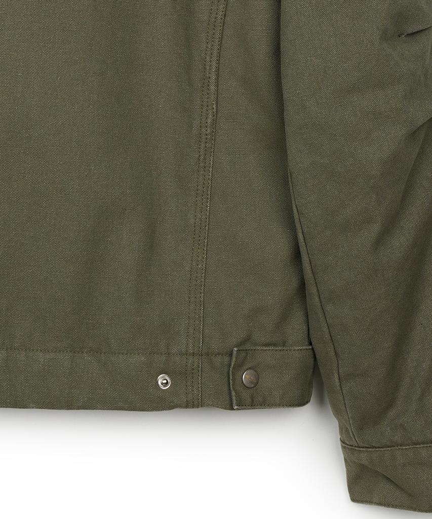 Fdr Vintage Wash Trucker Quilting Jacket Khaki