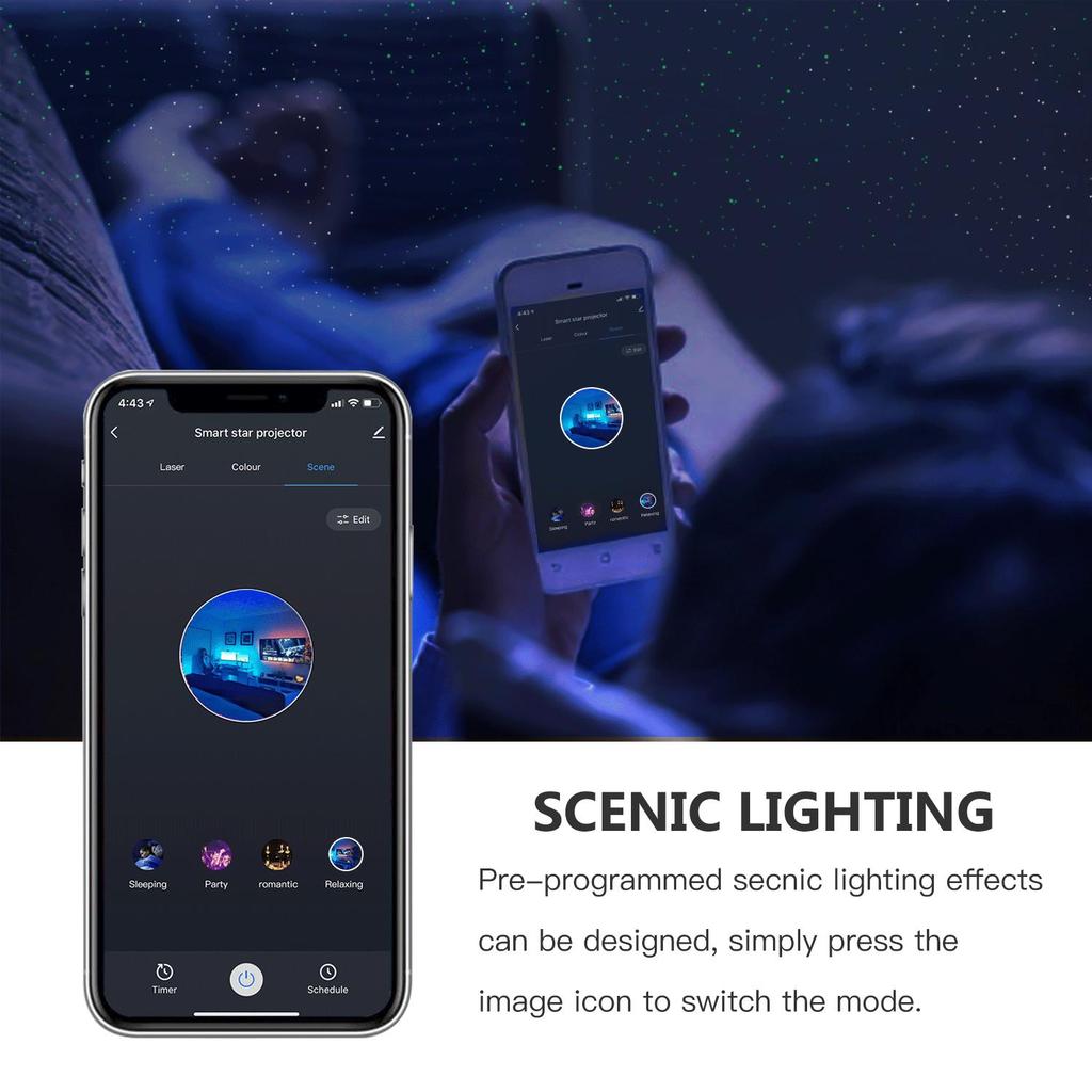 Smart WiFi LED Laser Starry Night Light with APP Control