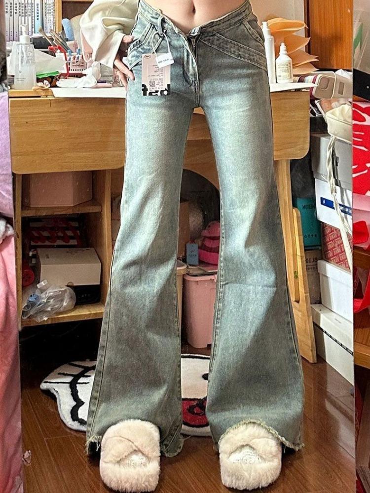 

Удобные джинсы микро-клеш женские ретро мешковина шлейфовые брюки маленькие с высокой талией узкие брюки-подковы джинсы для женщин длинные джинсовые брюки 4XL