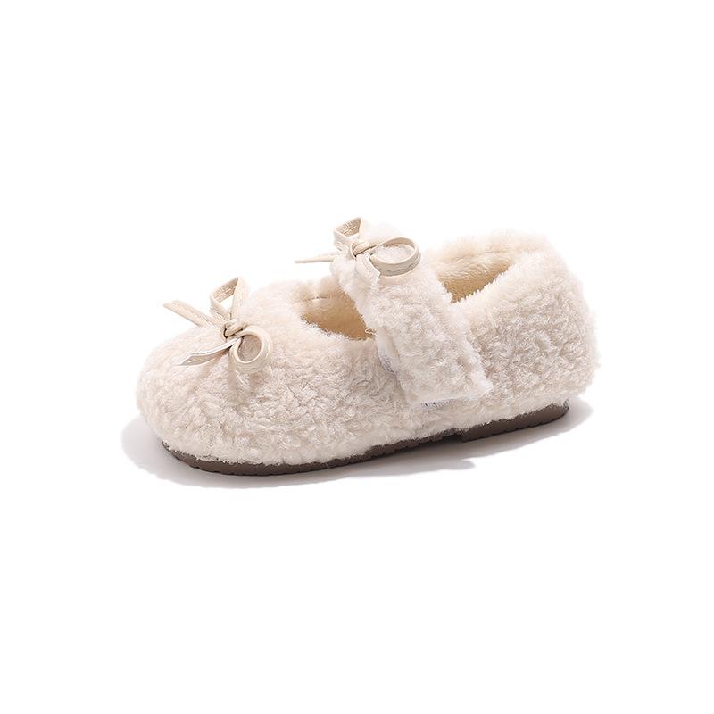 

Winter baby shoes for girls, warm shoes, thickened and padded casual shoes, fashionable new cotton shoes, stylish thick cotton shoes 21Inner Length13.5cm бежевый