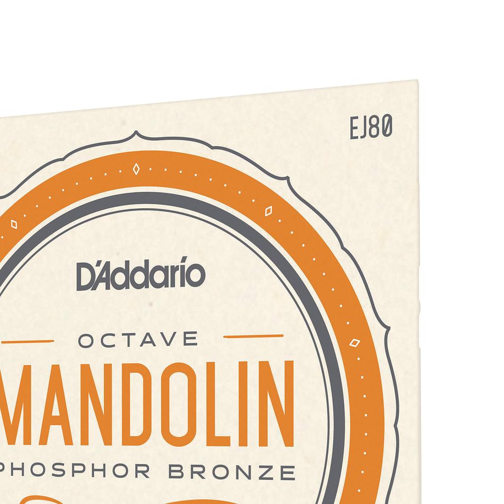 Mandolino Ottava Phosphor EJ80 Corde D'Addario, Bronzo, Medio, .012-.046