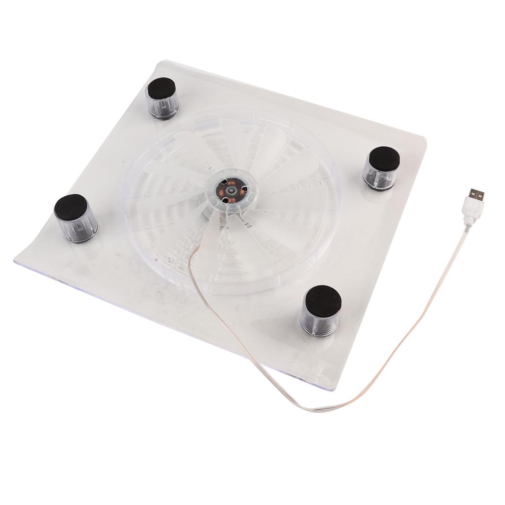 Ultra Quiet USB Notebook Cooler Cooling Pad Fans with LED RGB Lights for PS4PS3Laptop