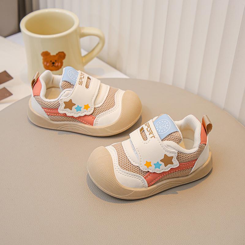 2025 Spring/Autumn Boys & Girls Breathable Mesh Baby Walker Shoes - Soft, Non-slip Toddler Soles