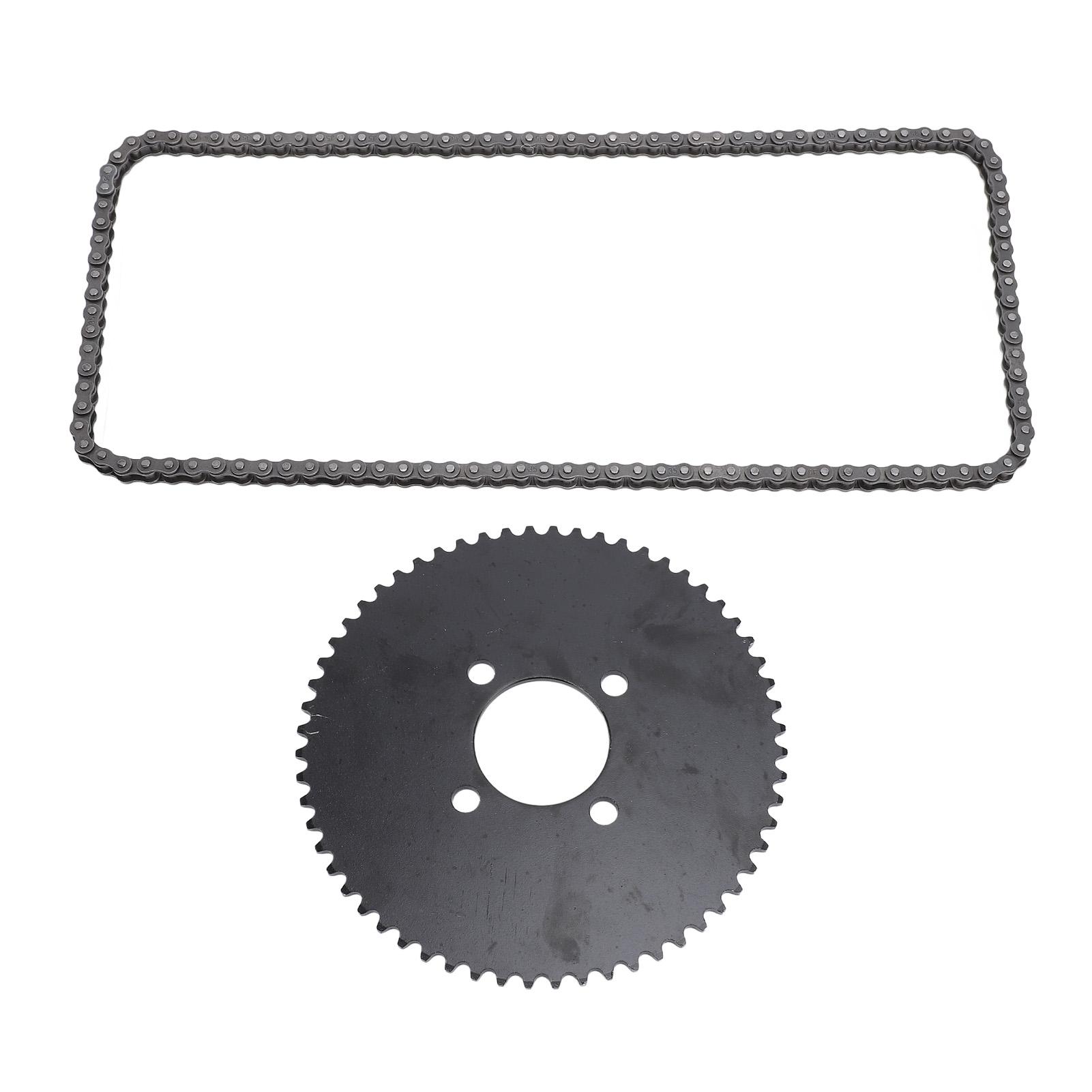 Goolrc Unisex 35 Chain 60T Rear Sprocket Kit Steel Alloy Enhanced Performance High Hardness For Mini Bike Go Kart Drift Trike Quad Atv