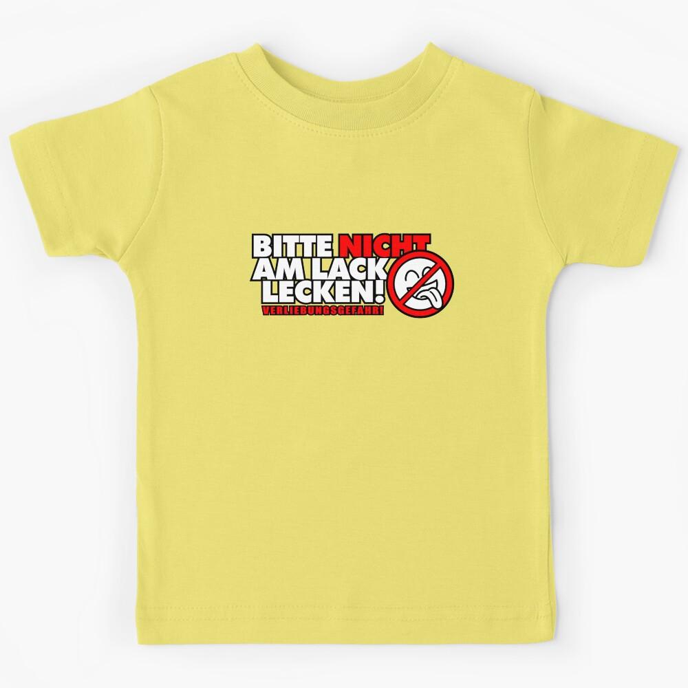 Please don t lick the paint! Danger of falling in love! Kids T-Shirt 110