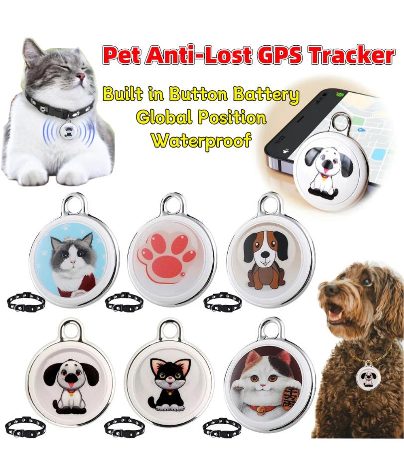 Anti-Lost GPS Tracker Locator Finder Bluetooth-compatible Smart Activity Tracker Real-Time Global Location Tracker for Dogs Cats