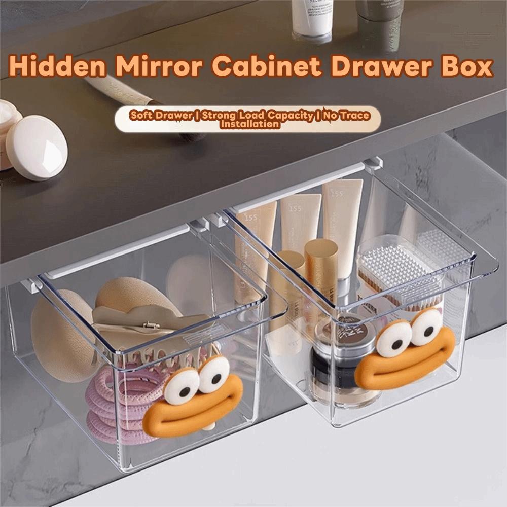 Pull-Out Drawer Style Storage Box PP Makeup Cotton Organizer New Storage Shelf Desktop Storage