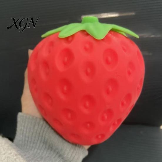 Anti Anxiety Squeeze Toy Stress Relief Pickle Toy, Reduction Cucumber Sensory Shaped Decompression Simulated Carrot Strawberry Pinch Fidget Focus Aid