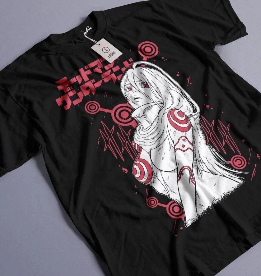 Anime Wonderland Black T Shirt Size S 4XL S