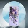 Elegant Pink Flower Peony For Samsung Galaxy S25 S24 S23 Ultra S22 S21 Plus S20 Black Soft Silicone Protective Case