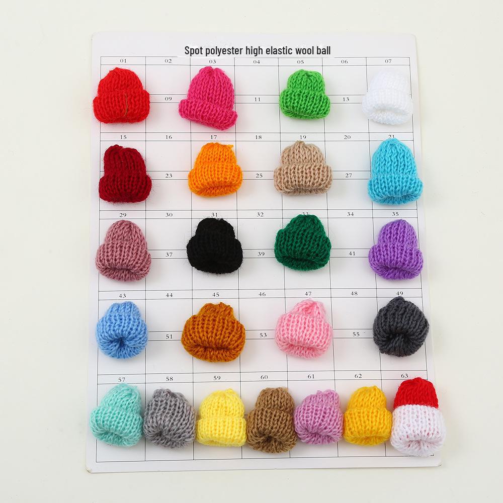 

Корейская мини-вязаная шерстяная шапка своими руками для игрушек