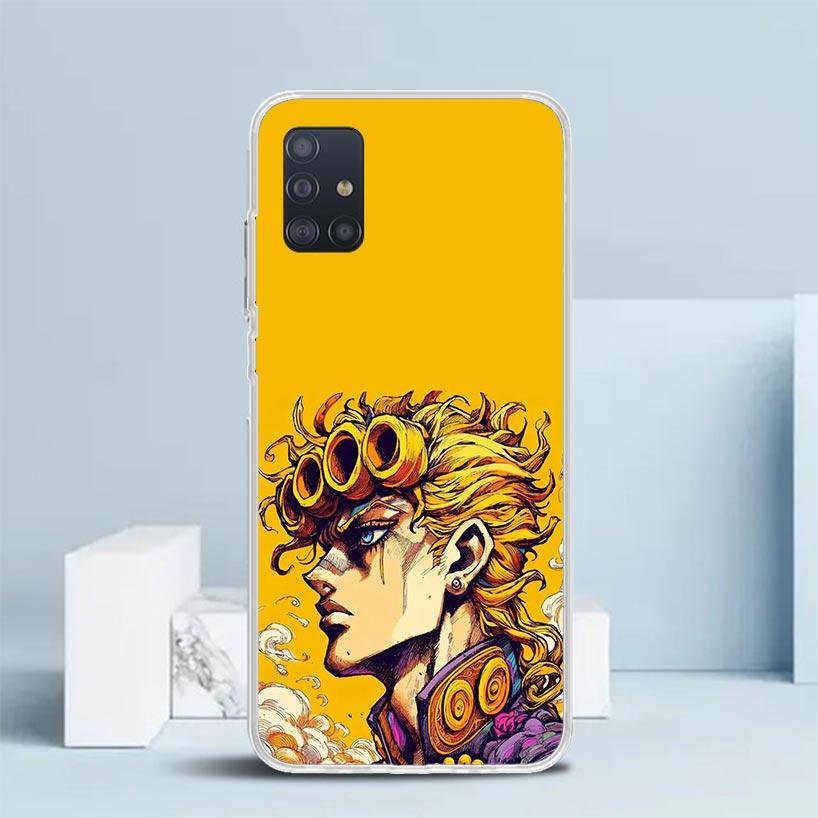 JoJo Adventure Giorno Giovanna Soft Cover for Samsung Galaxy A12 A22 A32 A52 A72 A02S Phone Case Note 20 Ultra 10 S10 Plus A51 A