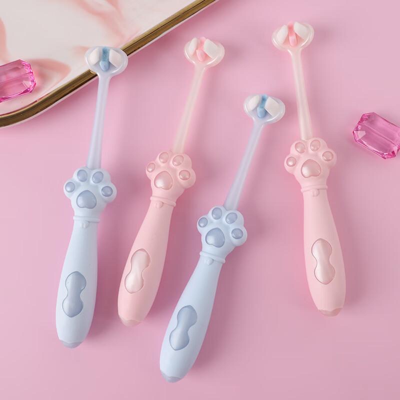 SaJie Cartoon Kitten Paw Kids Soft Bristle Toothbrush