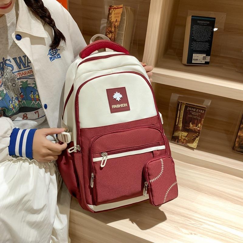 New Casual Junior High School Student Schoolbag Girl High School Student Business Lightweight Backpack Computer Bag